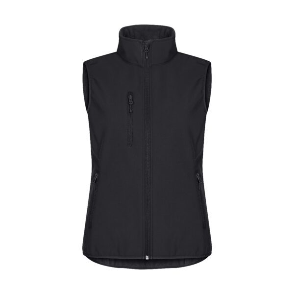 Clique Classic Softshell Vest Lady Zwart 3XL
