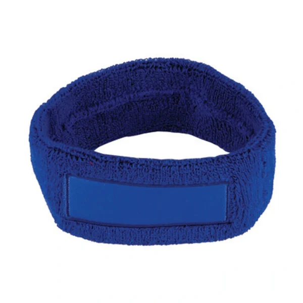 L-merch Head Sweatband With Label Royal Blue ONE SIZE